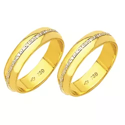 Alianças de casamento e noivado em ouro 18k. 750 t... - EMPORIUM DAS ALIANÇAS