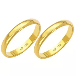 Alianças de casamento e noivado em ouro 18k 750 tr... - EMPORIUM DAS ALIANÇAS