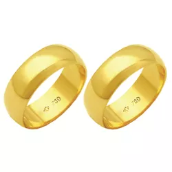 Alianças de casamento e noivado em ouro 18k. 750 t... - EMPORIUM DAS ALIANÇAS