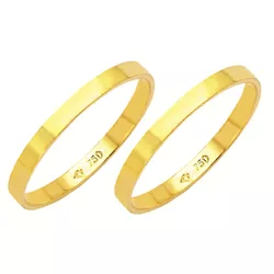 Alianças de casamento e noivado em ouro 18k 750 tr... - EMPORIUM DAS ALIANÇAS