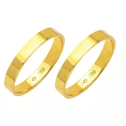 Alianças de casamento e noivado em ouro 18k 750 tr... - EMPORIUM DAS ALIANÇAS