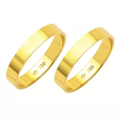 ALIANÇAS DE CASAMENTO E NOIVADO EM OURO 18K 750 TR... - EMPORIUM DAS ALIANÇAS