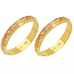 Alianças bodas de ouro em ouro vermelho e amarelo ... - EMPORIUM DAS ALIANÇAS