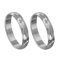 Alianças de compromisso em prata 950 modelo diaman... - EMPORIUM DAS ALIANÇAS