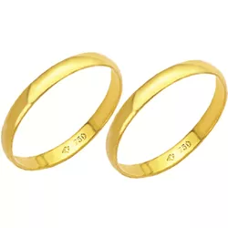 Alianças de casamento e noivado em ouro 18k. 750 t... - EMPORIUM DAS ALIANÇAS
