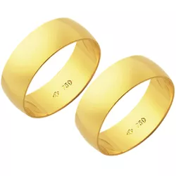 Alianças de casamento e noivado em ouro 18k 750 tr... - EMPORIUM DAS ALIANÇAS