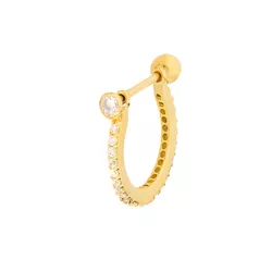 Piercing De Orelha De Ouro 18k Meia argola Snug de... - Fábrica do Ouro ®️