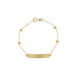 Pulseira Infantil De Ouro 18k Cartie De 13,5cm Com... - Desejo de Prata ®️