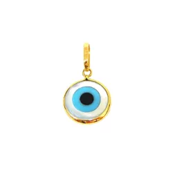 Pingente De Ouro 18k Olho Grego Em Madrepérola Red... - Fábrica do Ouro ®️