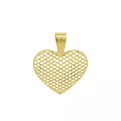 Pingente De Ouro 18k Coração G - 103362 - Fábrica do Ouro ®️