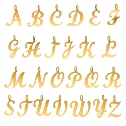Pingente De Ouro 18k Letra ( a à z ) - 100399 - Fábrica do Ouro ®️