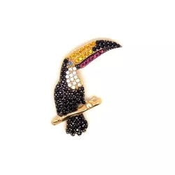 Pingente De Ouro 18k Tucano 25mm - 100385 - Fábrica do Ouro ®️