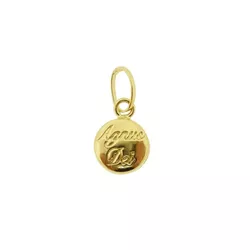 Pingente De Ouro 18k Agnus Dei - 100642 - Desejo de Prata ®️