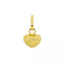 Pingente de Ouro 18k Coração Mini - 103429 - Fábrica do Ouro ®️