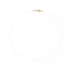 Gargantilha De Ouro 18k Fio De Nylon Com 45cm - 10... - Fábrica do Ouro ®️