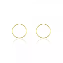 Brinco Infantil De Ouro 18k Argola Fio Redondo De ... - Fábrica do Ouro ®️