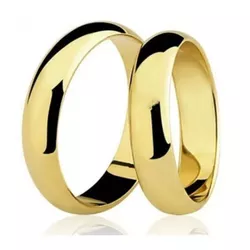 Par De Aliança Casamento De Ouro 18k Com 4mm Tradi... - Fábrica do Ouro ®️