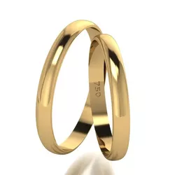 Par De Aliança De Ouro 18k Tradicional Com 3,0mm -... - Fábrica do Ouro ®️