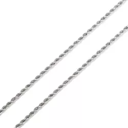 Corrente De Prata 925 Corda De 1,0mm Com 60Cm - 20... - Fábrica do Ouro ®️