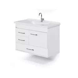 Toucador MONACO 80 BRANCO* - Rorato - FEDERZONI CASA & CONSTRUÇÃO