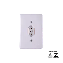 TOMADA ILUMI STYLUS 2P+T 10A C/P 20140 - FEDERZONI CASA & CONSTRUÇÃO