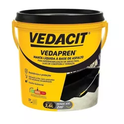 VEDAPREN LAJE PRETO 3,6 KG - FEDERZONI CASA & CONSTRUÇÃO