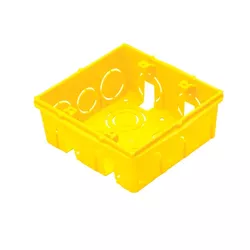 Caixa de Parede 4X4 PVC TRAMONTINA AMARELO 57500/0... - FEDERZONI CASA & CONSTRUÇÃO