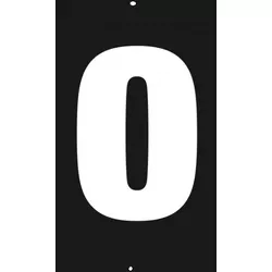 NUMERO PVC 0 PRETO - FEDERZONI CASA & CONSTRUÇÃO