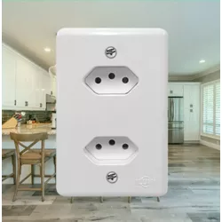 TOMADA ILUMI STYLUS 2P+T 10A MONOB C/P 201200 - FEDERZONI CASA & CONSTRUÇÃO