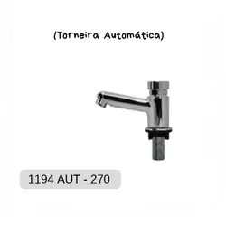 TORNEIRA AQUILIS 1194 AUTOMATICA LAVATORIO LUXO - FEDERZONI CASA & CONSTRUÇÃO
