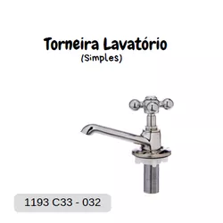 TORNEIRA AQUILIS 1193 C33 LAVATORIO COMUM - FEDERZONI CASA & CONSTRUÇÃO