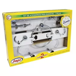 KIT ACESSÓRIOS JAPI SAMBA 7 PEÇAS - FEDERZONI CASA & CONSTRUÇÃO