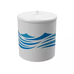 CESTO ASTRA MULTIUSO COM TAMPA BRANCO ONDA CT3/D - FEDERZONI CASA & CONSTRUÇÃO