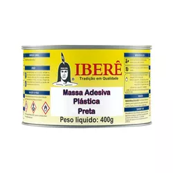 MASSA PLASTICA 400 GR IBERE PRETA - FEDERZONI CASA & CONSTRUÇÃO