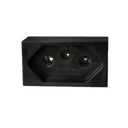 Módulo Tomada ILUMI LEV 20A Preto 811414 - FEDERZONI CASA & CONSTRUÇÃO