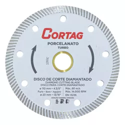 DISCO DIAM CORTAG PORCELANATO 110X20MM 60863 - FEDERZONI CASA & CONSTRUÇÃO