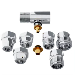 ADAPTADOR P/FILTRO CROMADO 3 EM 1 BLUKIT 1/2 - FEDERZONI CASA & CONSTRUÇÃO