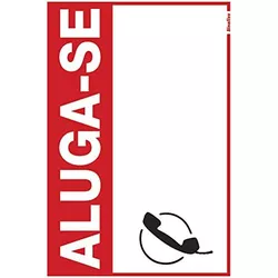 PLACA 20X30 ALUGA-SE 250CM - FEDERZONI CASA & CONSTRUÇÃO