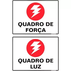 PLACA 20X30 QUADRO DE FORÇA/LUZ 250AX - FEDERZONI CASA & CONSTRUÇÃO