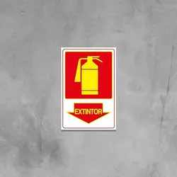 PLACA 20X30 FOTOLUMINESCENTE EXTINTOR PO QUIMICO 2... - FEDERZONI CASA & CONSTRUÇÃO