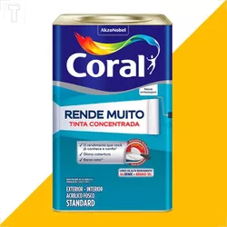 TINTA ACRILICA RENDE MUITO 16LT AMARELO FREVO - FEDERZONI CASA & CONSTRUÇÃO