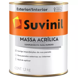 MASSA ACRIL SUVI 0,9 LT - FEDERZONI CASA & CONSTRUÇÃO
