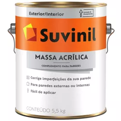 MASSA ACRIL SUVI 3,6 LT - FEDERZONI CASA & CONSTRUÇÃO