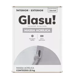 MASSA ACRIL GLASU 25KG - FEDERZONI CASA & CONSTRUÇÃO