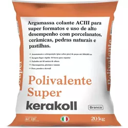 CIMENTO COLA AC3 BRANCO POLIVALENTE 20KG KERAKOLL - FEDERZONI CASA & CONSTRUÇÃO