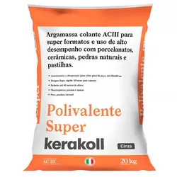 CIMENTO COLA AC3 CINZA POLIVALENTE 20KG KERAKOLL - FEDERZONI CASA & CONSTRUÇÃO