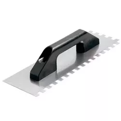Desempenadeira ACO C/DENTE 10X10 CABO PLAST 60998 - FEDERZONI CASA & CONSTRUÇÃO