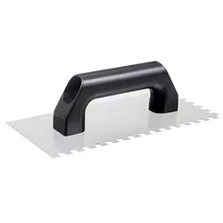 Desempenadeira ACO C/DENTE 10X10 CABO PLAST 60996 - FEDERZONI CASA & CONSTRUÇÃO
