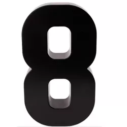 NUMERO RESIDENCIAL PRETO 8 - FEDERZONI CASA & CONSTRUÇÃO