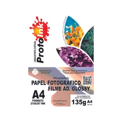 PAPEL FOTO A4 VINIL ADESIVO BRANCO GLOSSY 135G 10F... - PARÁ SUPRIMENTOS